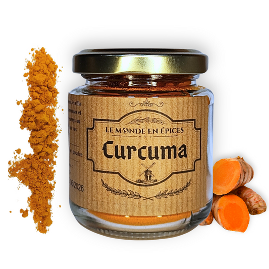 Curcuma en poudre 70g - Pot en verre